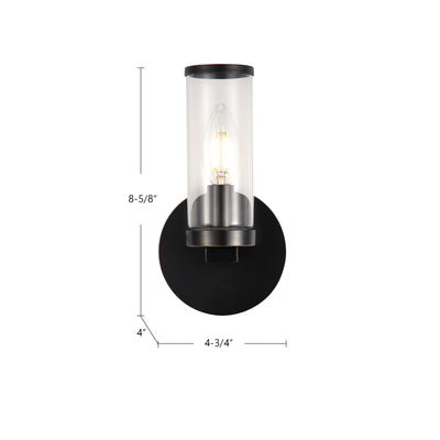 Revolve 8-in Steel Vanity Light