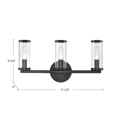 Revolve 17-in Steel Vanity Light