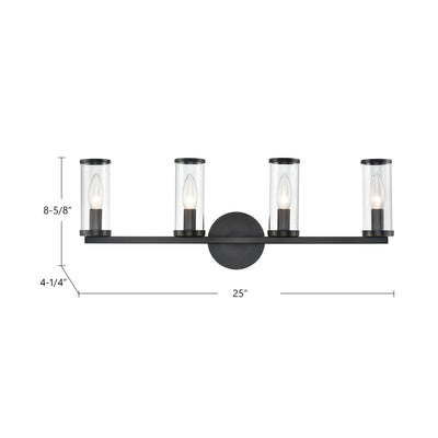 Revolve 25-in Steel Vanity Light