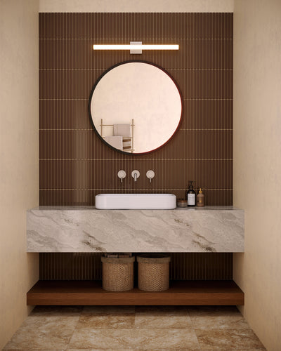 Rico 30-in Aluminum Steel Acrylic Wall Sconce