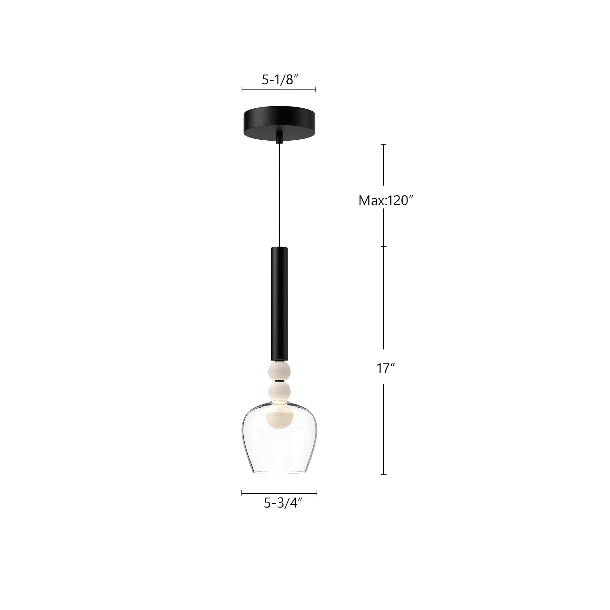 Rise 6-in Dimmable LED Mini Pendant