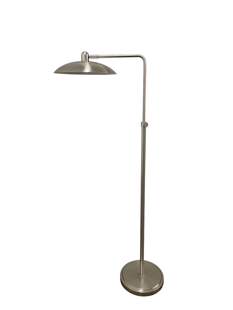 40-inch Ridgeline Satin Nickel Floor Lamp