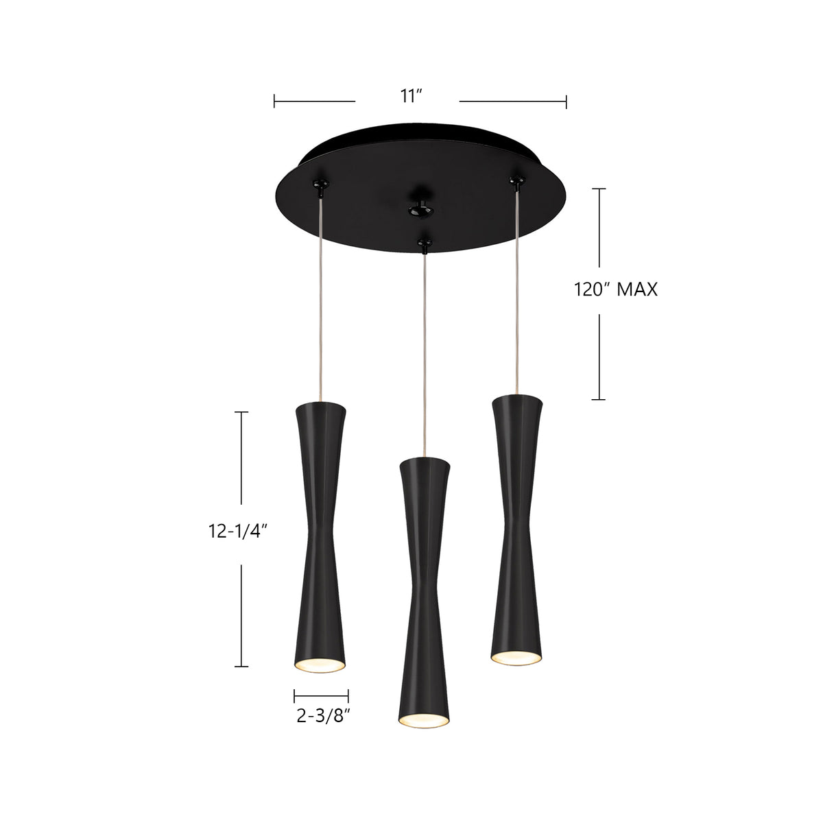 Robson 11-in Steel Multi Pendant