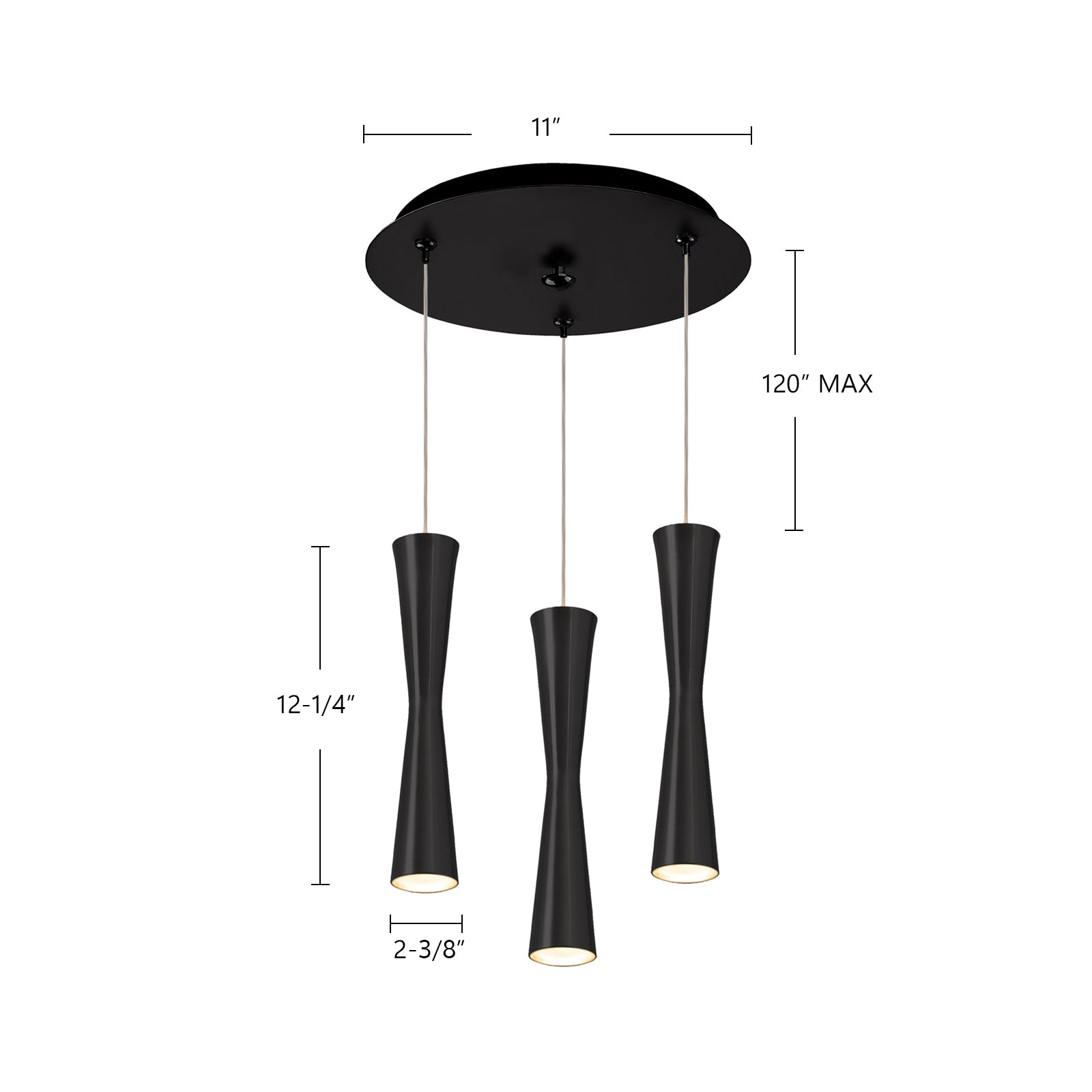 Robson 11-in Steel Multi Pendant