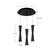 Robson 11-in Steel Multi Pendant