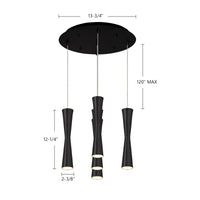 Robson 14-in Steel Multi Pendant