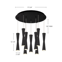 Robson 18-in Steel Multi Pendant