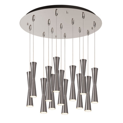 Robson 13 Head Steel Multi Pendant
