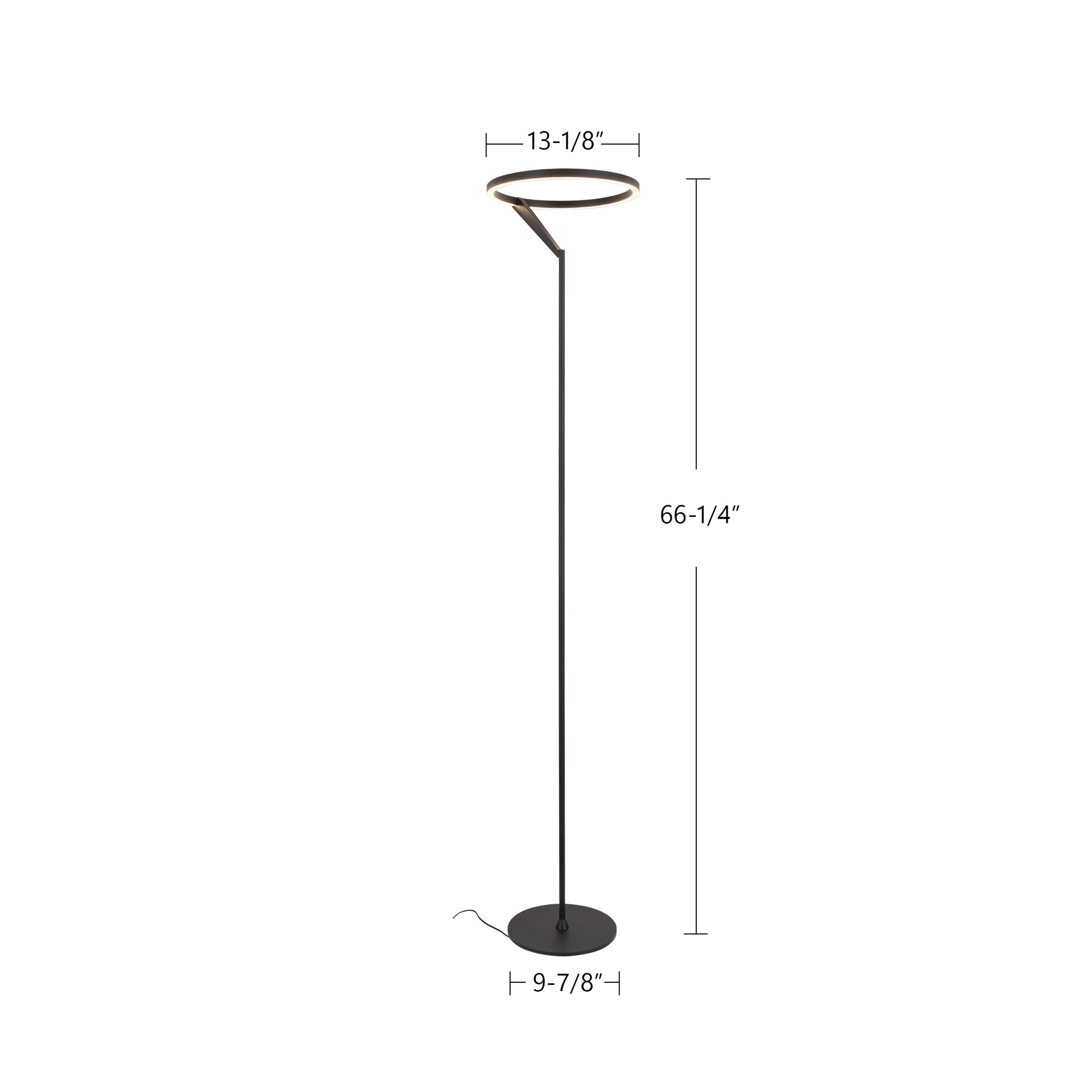 Roda 66-in Aluminum Floor Lamp