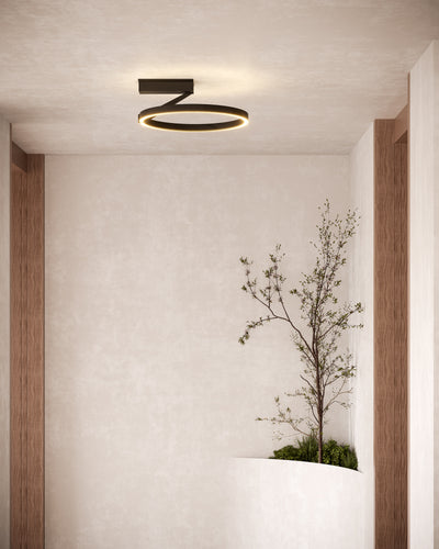 Roda 16-in Aluminum Semi-Flush Mount