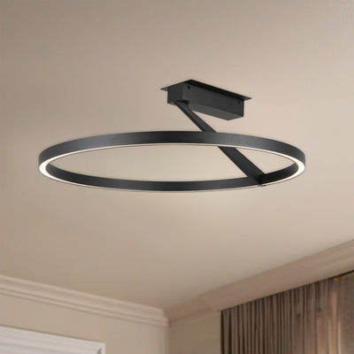 Roda 24-in Aluminum Semi-Flush Mount