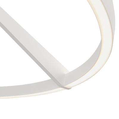 Roda 31-in Aluminum Semi-Flush Mount
