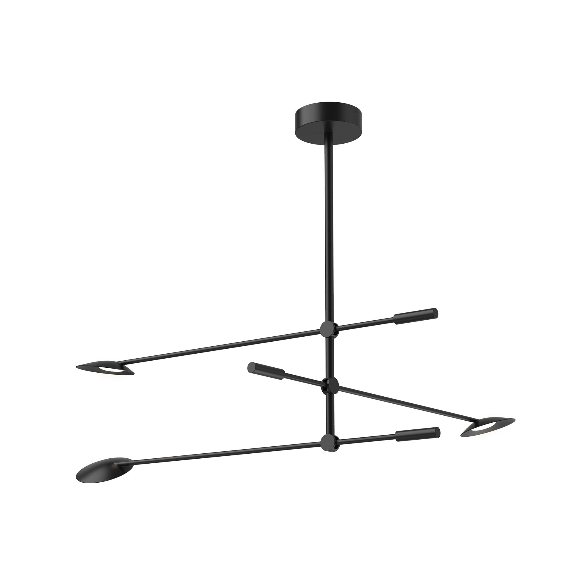 Rotaire 32-in Aluminum Chandelier