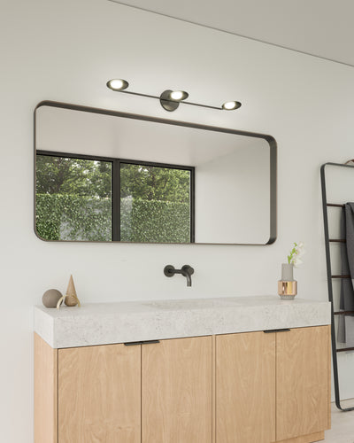 Rotaire 33-in Aluminum Vanity Light