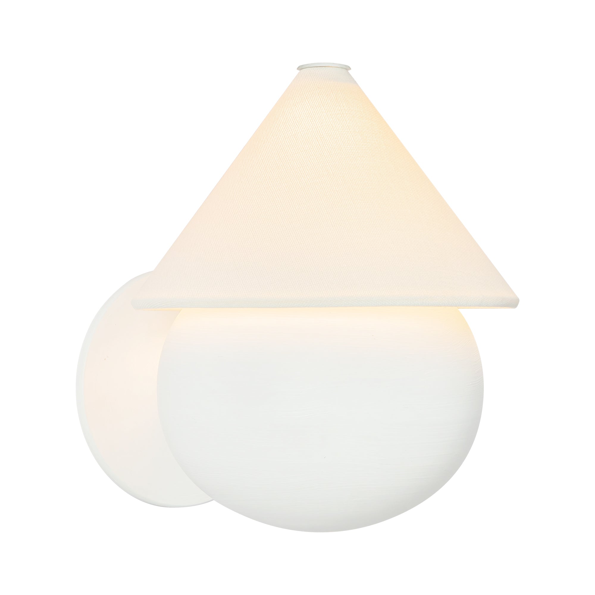 Rowan 9-in Steel Linen Wall Sconce