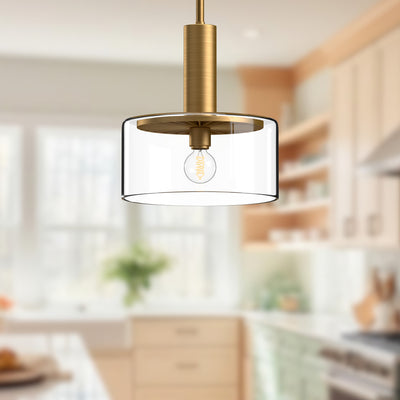 Royale 10-in Steel Pendant