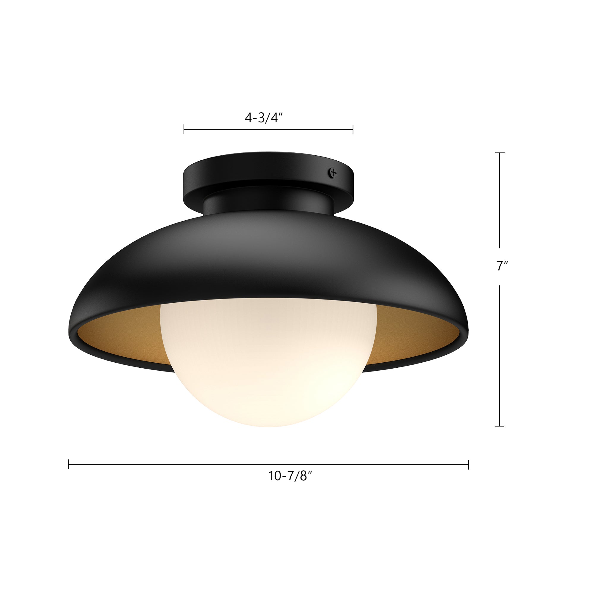 Rubio 12-in Steel Flush Mount