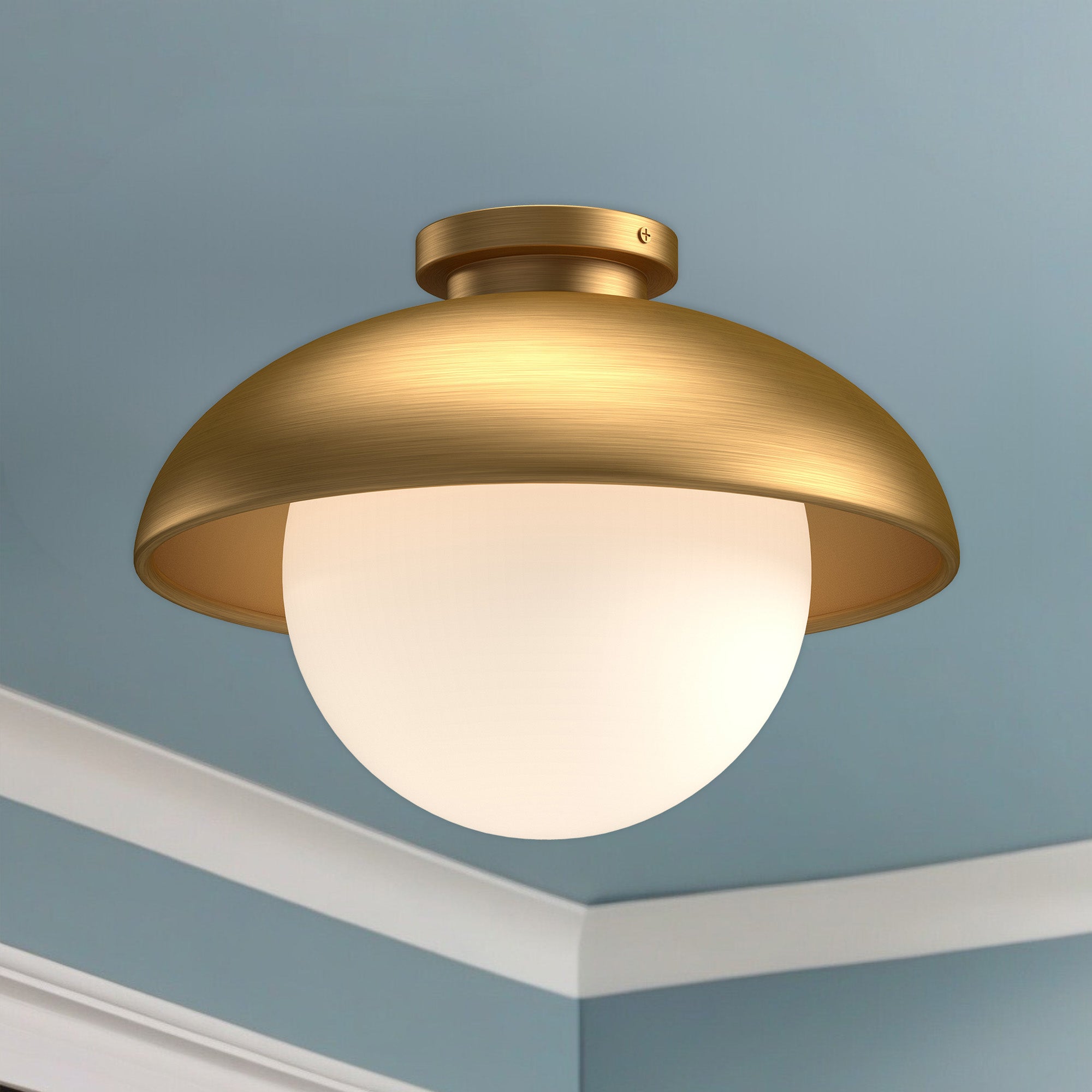 Rubio 16-in Steel Flush Mount
