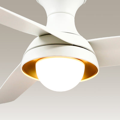 Rubio-H 54-in White Reversible DC LED Ceiling Fan