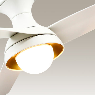 Rubio-H 54-in White Reversible DC LED Ceiling Fan