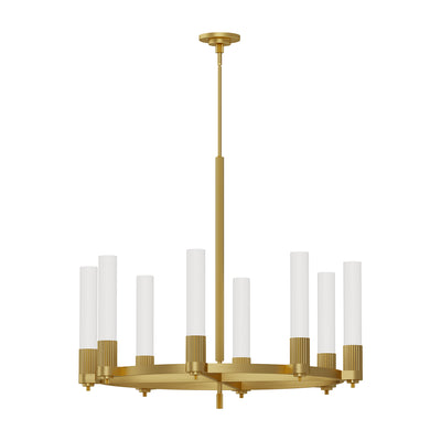 Rue 38-in Steel Chandelier