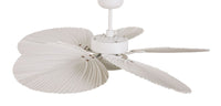 Bali 52 Inch White Fan with LED Light Antique White with Remote Included