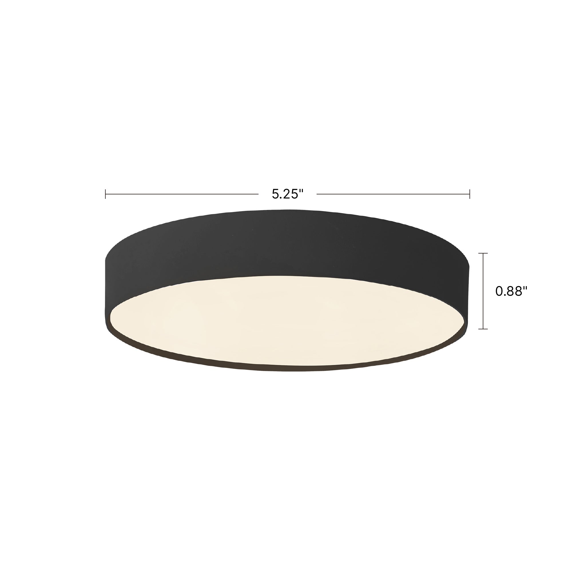 Rynn 5-in Aluminum Flush Mount