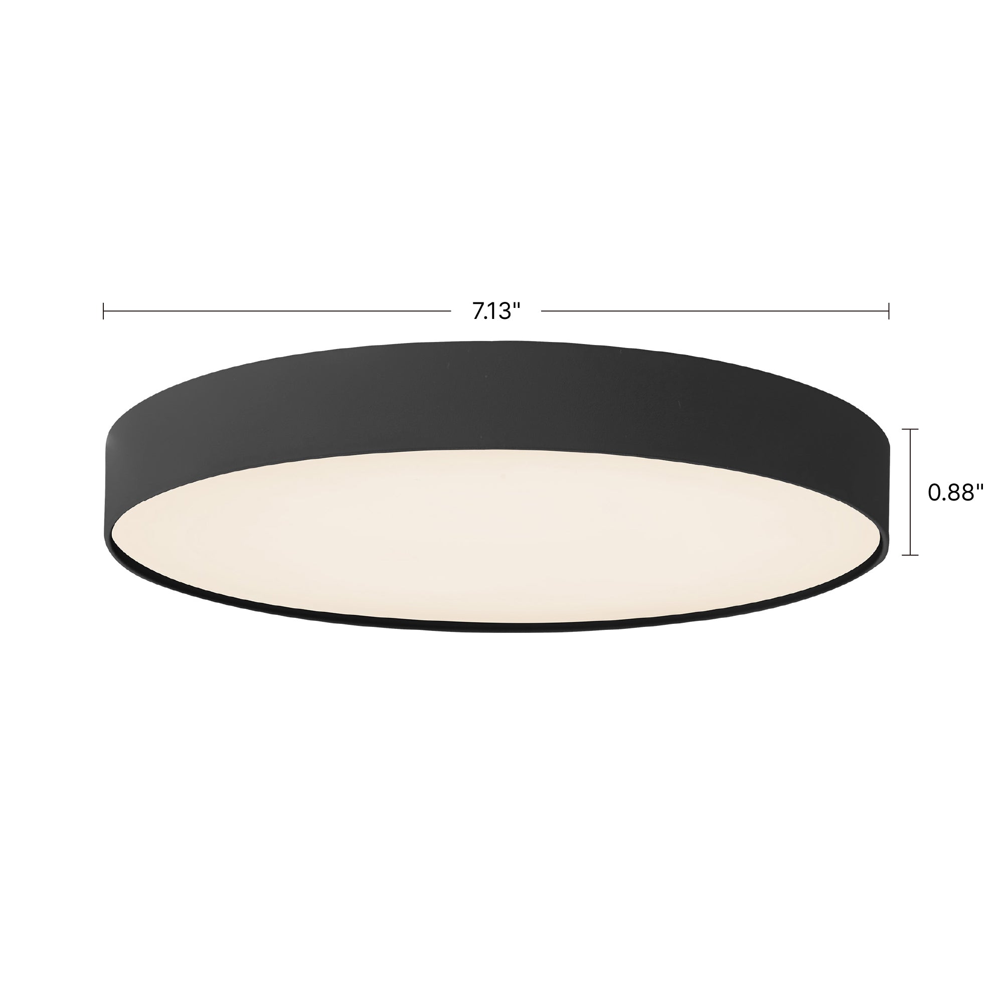 Rynn 7-in Aluminum Flush Mount