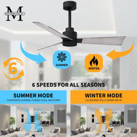 Alessandra 3-Blade Ceiling Fan Without Light Kit