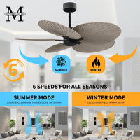 Alessandra Tropical 5-Blade Ceiling Fan Without Light Kit