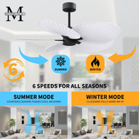Alessandra Tropical 5-Blade Ceiling Fan Without Light Kit