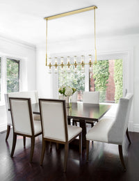 Revolve Clear 14 Lights Linear Pendant