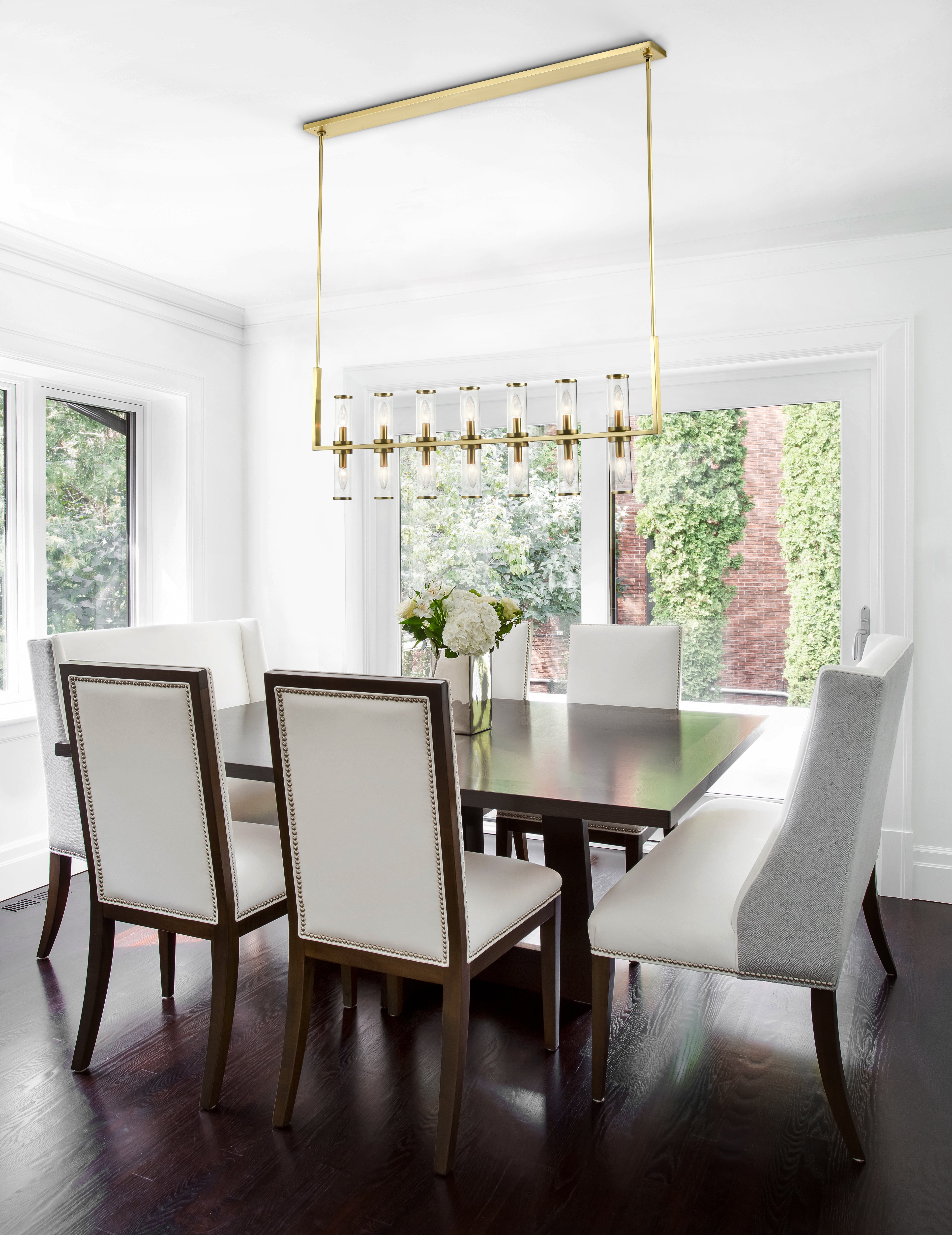 Revolve Clear 14 Lights Linear Pendant