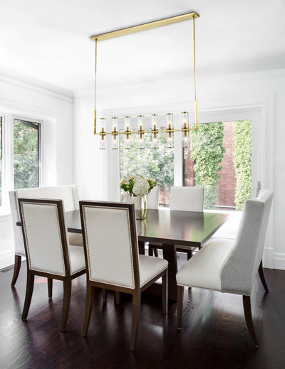 Revolve Clear 14 Lights Linear Pendant