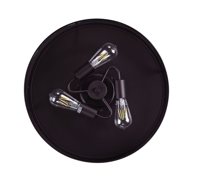 Meridian 48 Inch 3 Light Bronze Fan with Retractable Blades