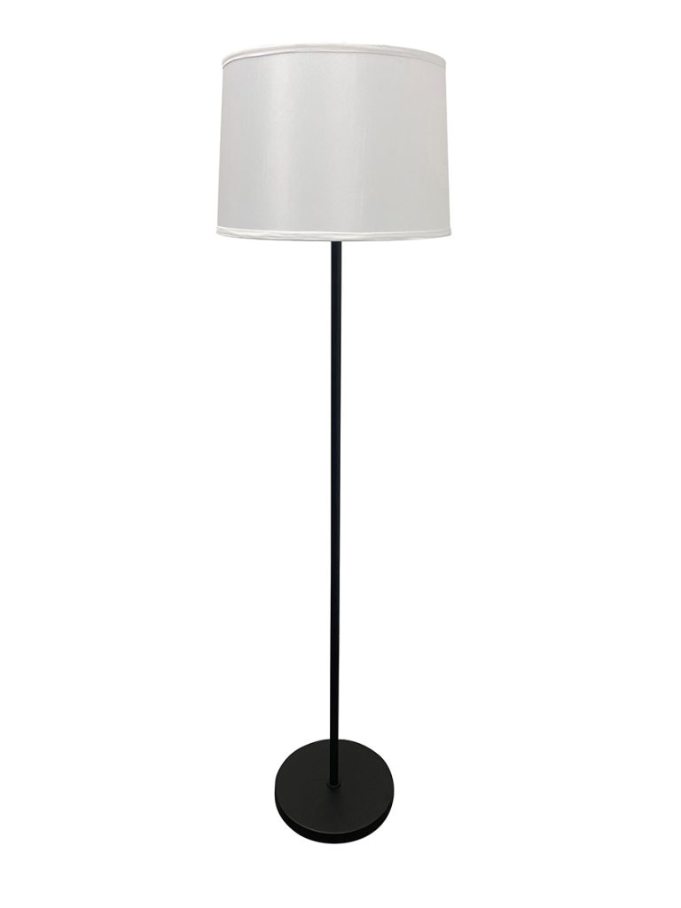 63-inch Sawyer Black Satin Nickel Floor Lamp