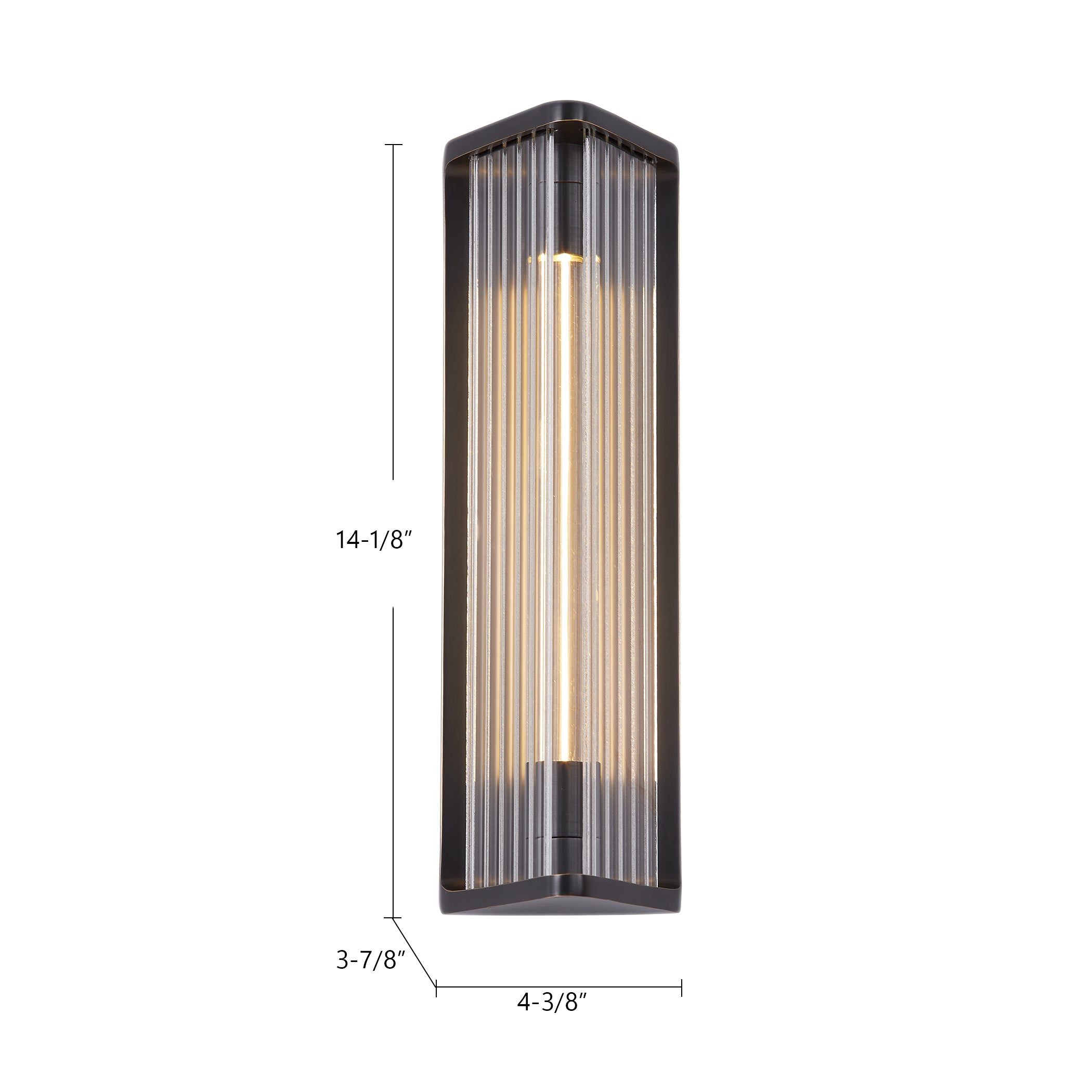 Sabre 12-in Steel Vanity Light