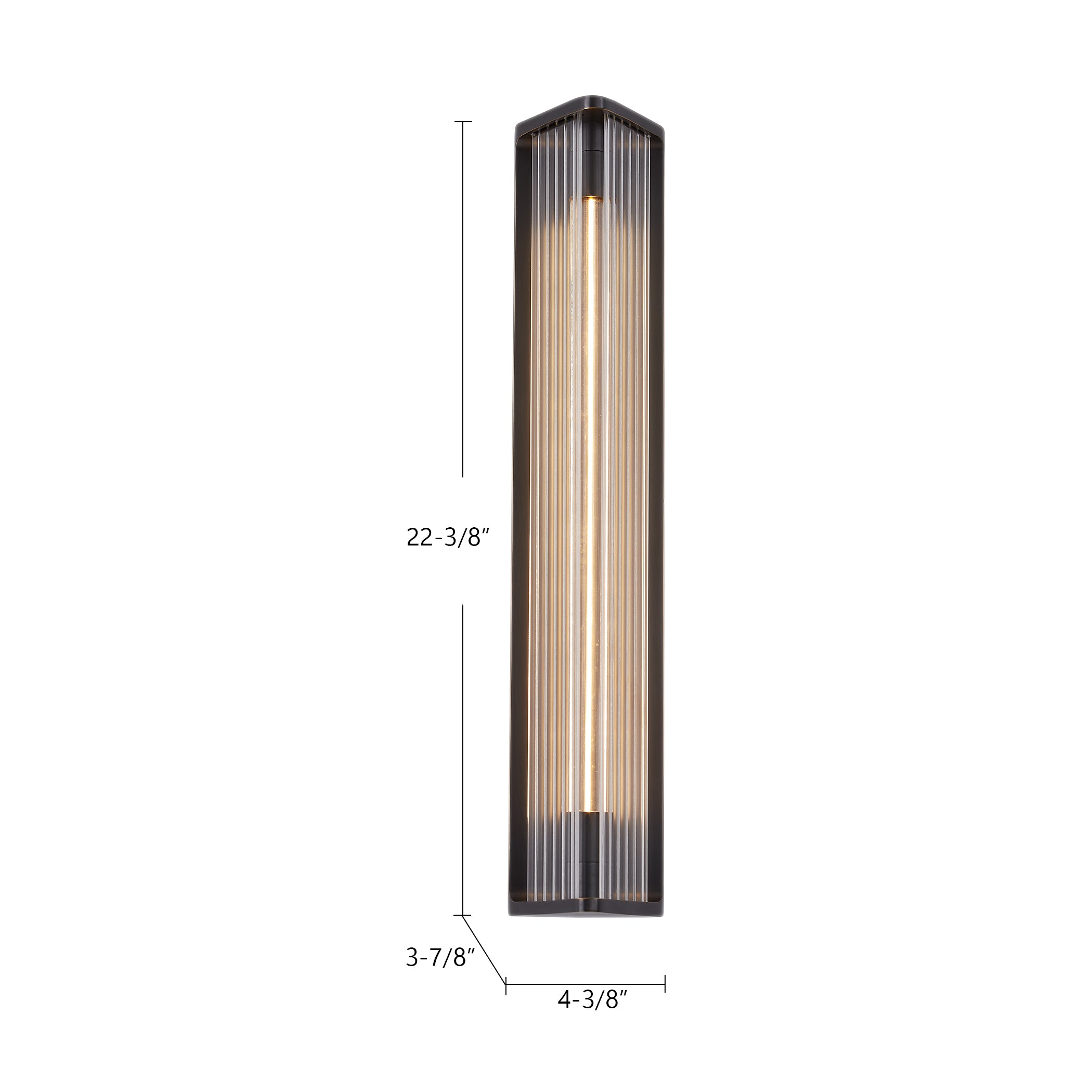Sabre 23-in Steel Vanity Light