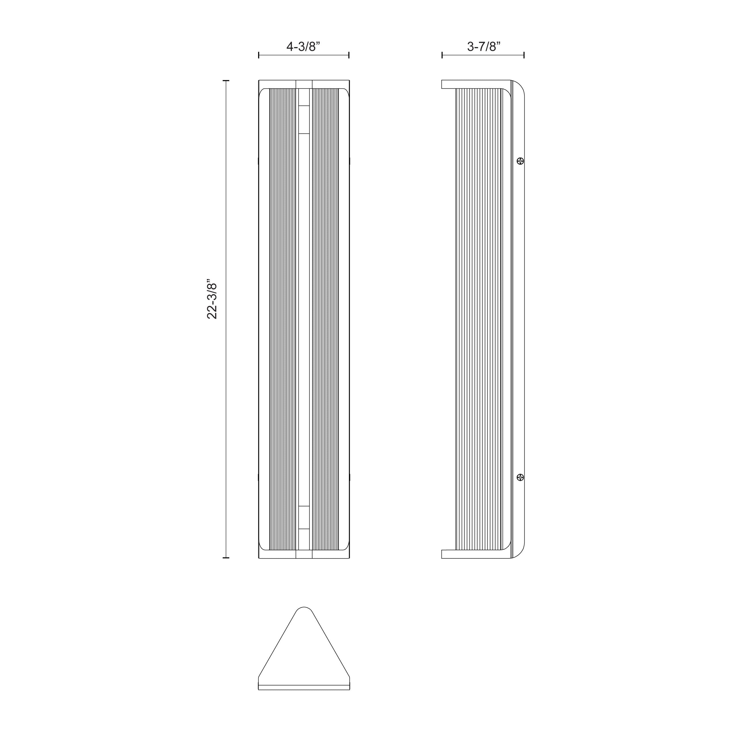 Sabre 23-in Steel Vanity Light