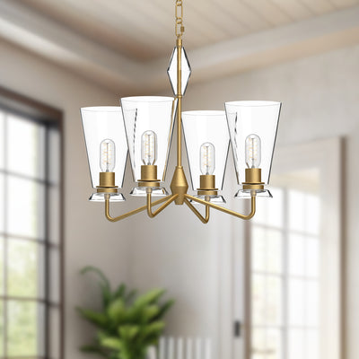 Salem 23-in Steel Chandelier