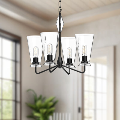 Salem 23-in Steel Chandelier
