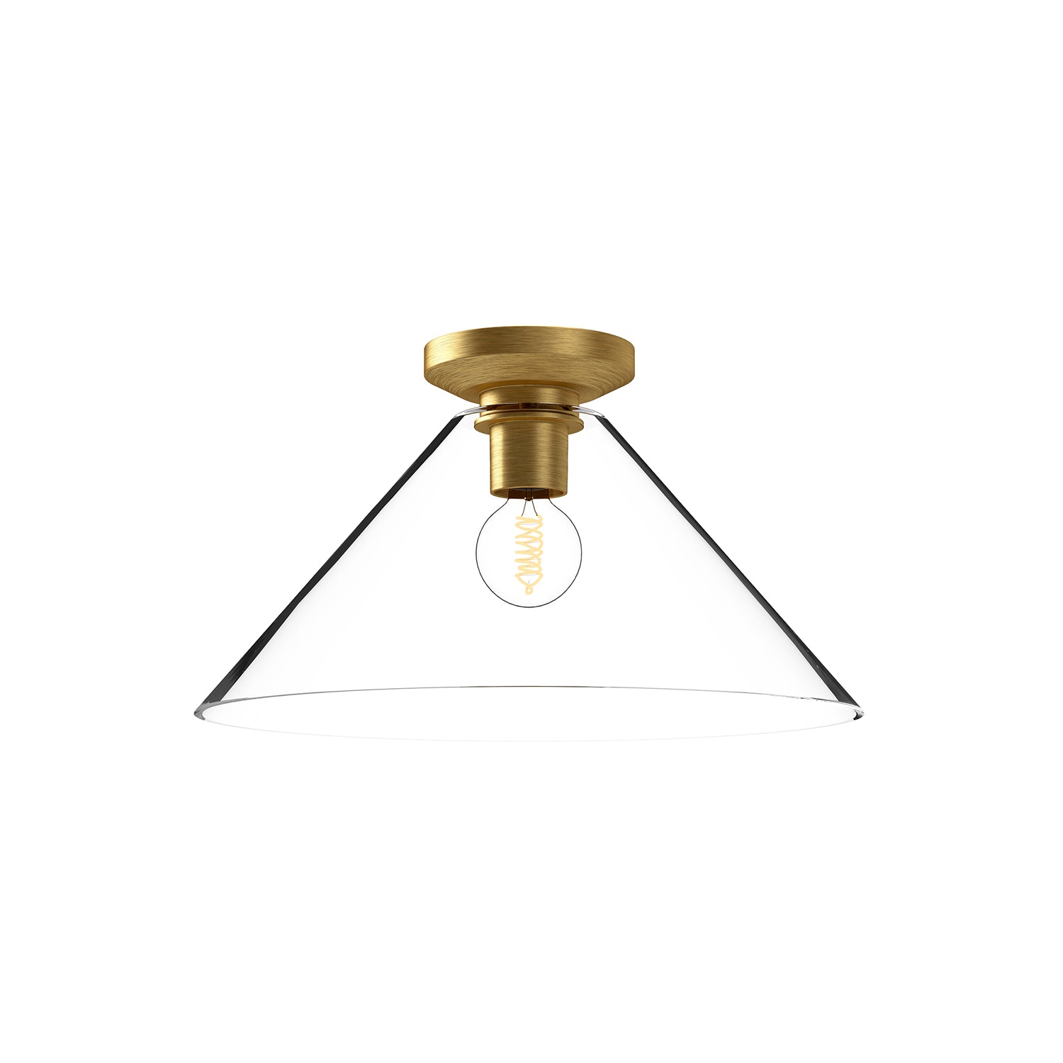 Salem 14-in Steel Flush Mount