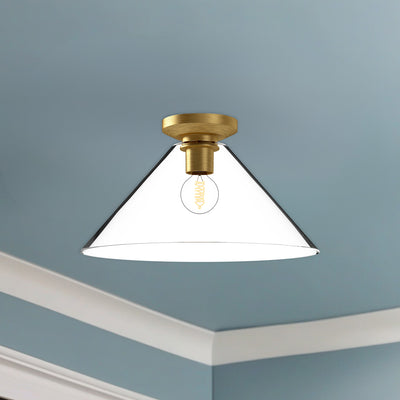 Salem 14-in Steel Flush Mount