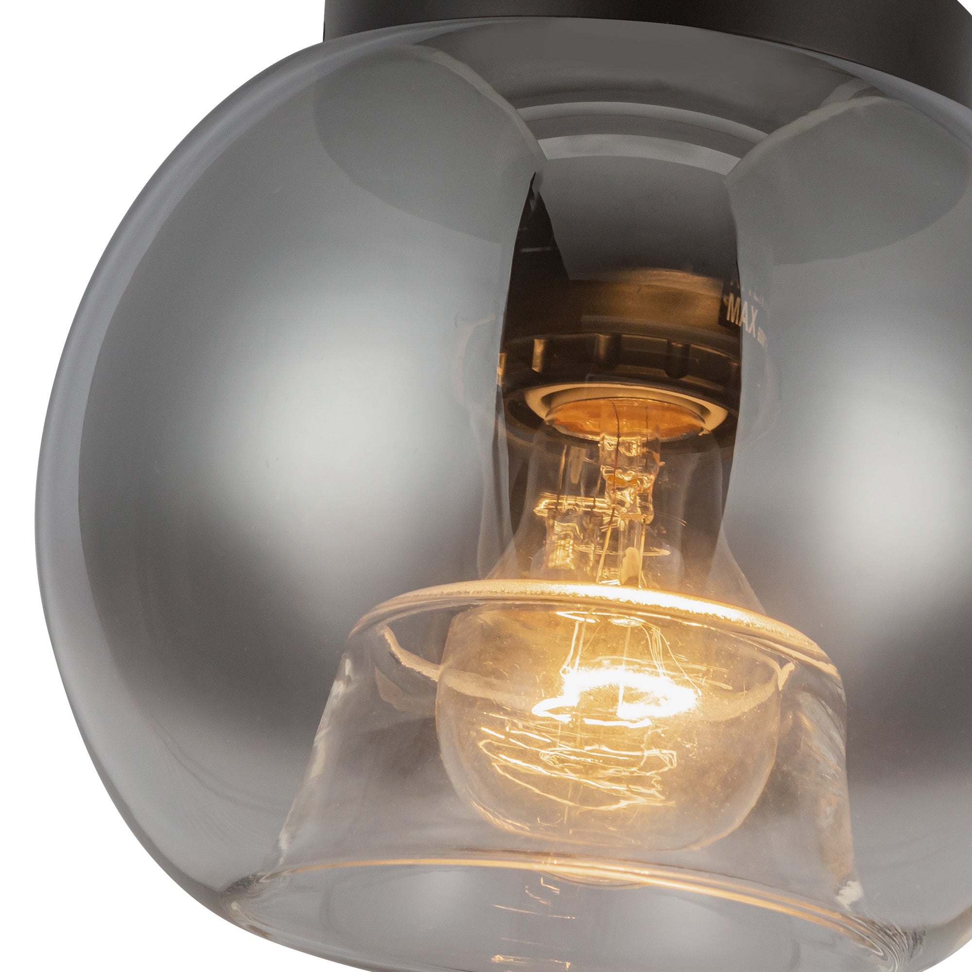 Samar 8-in Steel Flush Mount