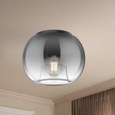 Samar 8-in Steel Flush Mount