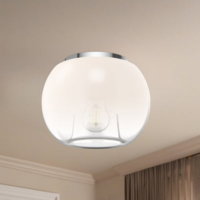 Samar 8-in Steel Flush Mount
