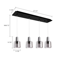 Samson 28-in Steel Multi Pendant