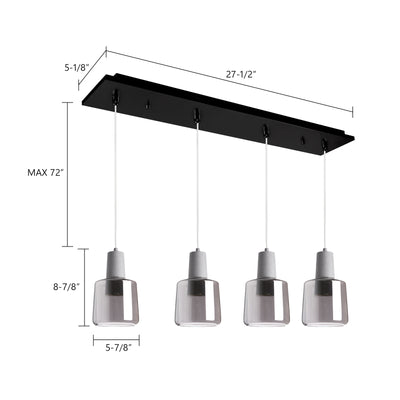 Samson 28-in Steel Multi Pendant