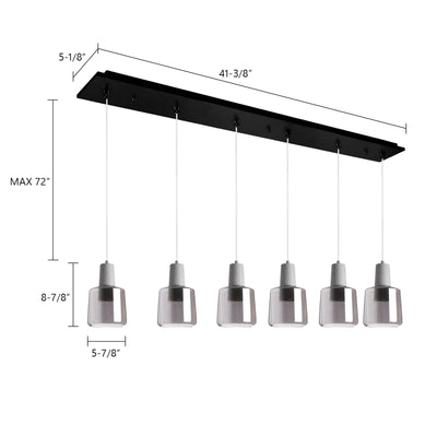 Samson 42-in Steel Multi Pendant