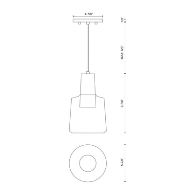 Samson 6-in Steel Pendant